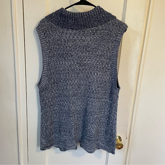 WESTBOUND Blue Knit Sweater Vest - Picture 2 of 5